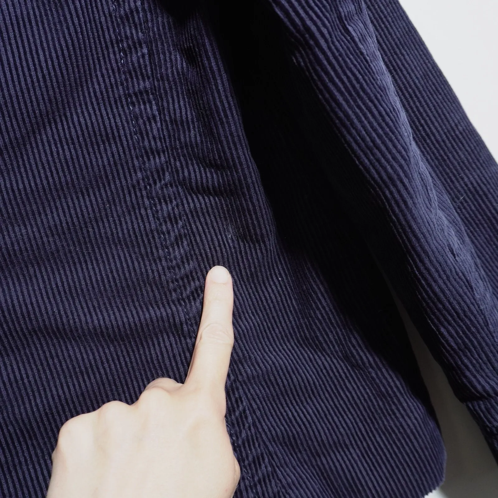 VTG Gap‎ Navy Blue Pea Coat Corduroy Indie Double Breasted Twee Academia M Y2K - Image 7