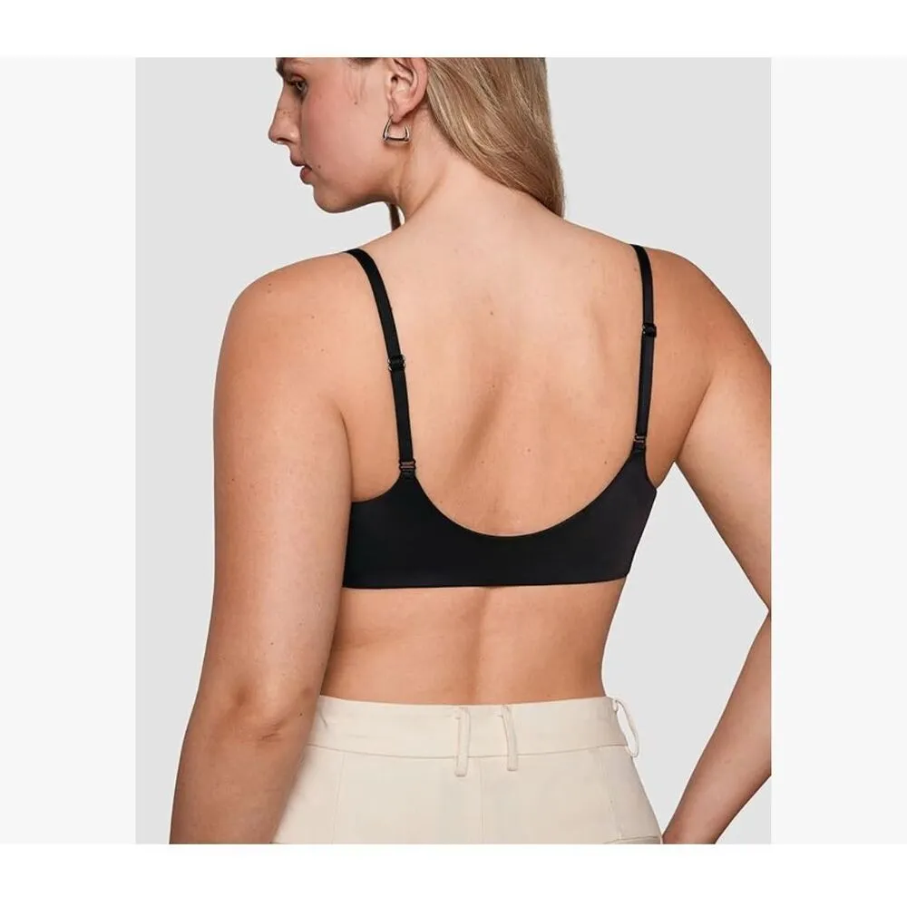 NEW Mesh Front Closure Sheer Demi Plunge Supportive Underwire Bra 36DD Black Size undefined - Image 2