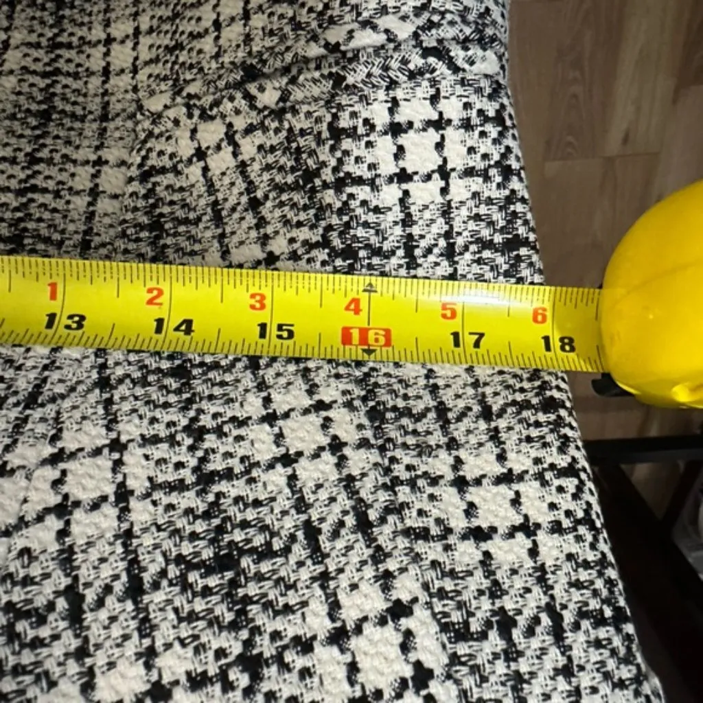 Vintage Violante Black White Check shoulder pad Double breasted blazer 40 Medium - Image 8