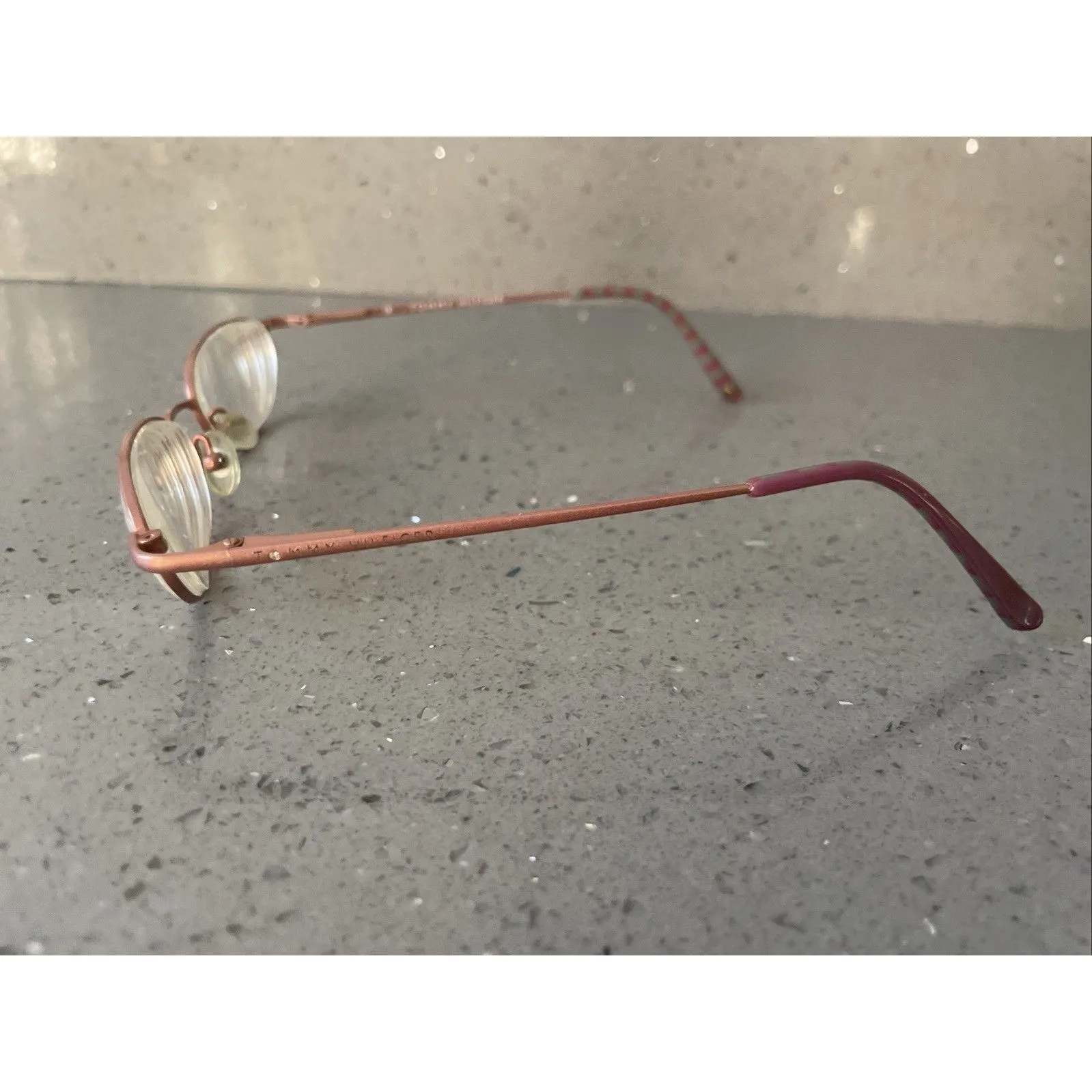 Tommy Hilfiger TH3182 PE Eyeglasses 50-17-135 FRAMES ONLY pink full rim green - Image 3