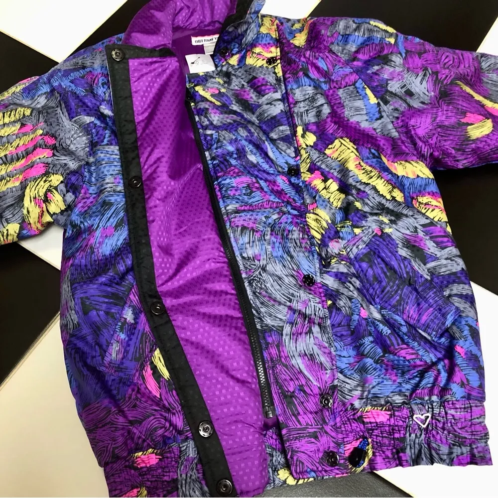 Vintage 80s 90s  Renoir Ski Snowboard Jacket Coat Statement Colorful 6 - Image 9