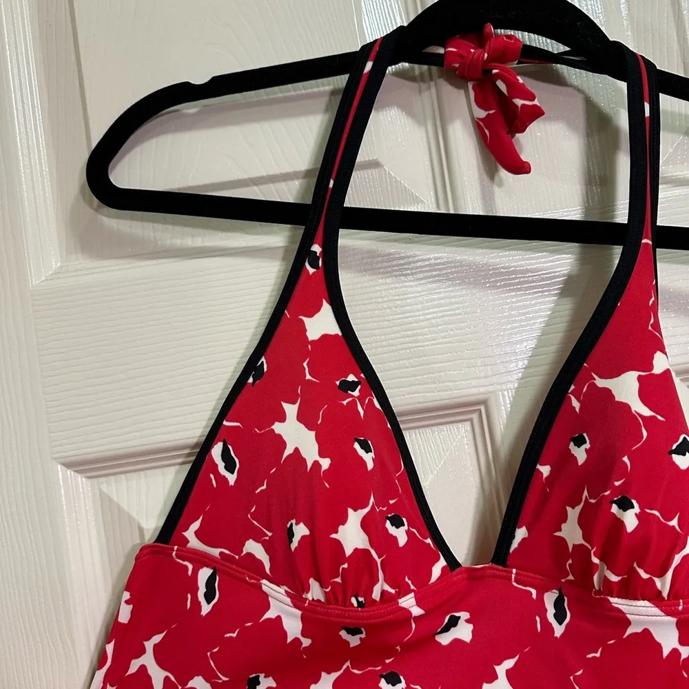 Women’s Victoria’s Secret swimsuit tankini 2 piece set halter red size medium - Image 2