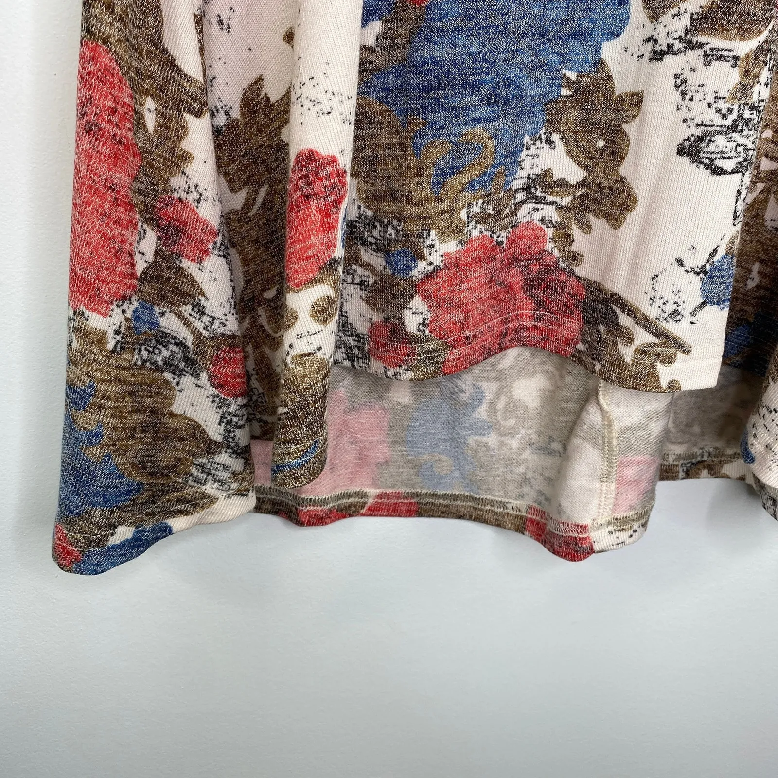 Aryeh Multi-Color Printed Long Sleeve Pullover Tunic Top Women's Size Small S - Image 3