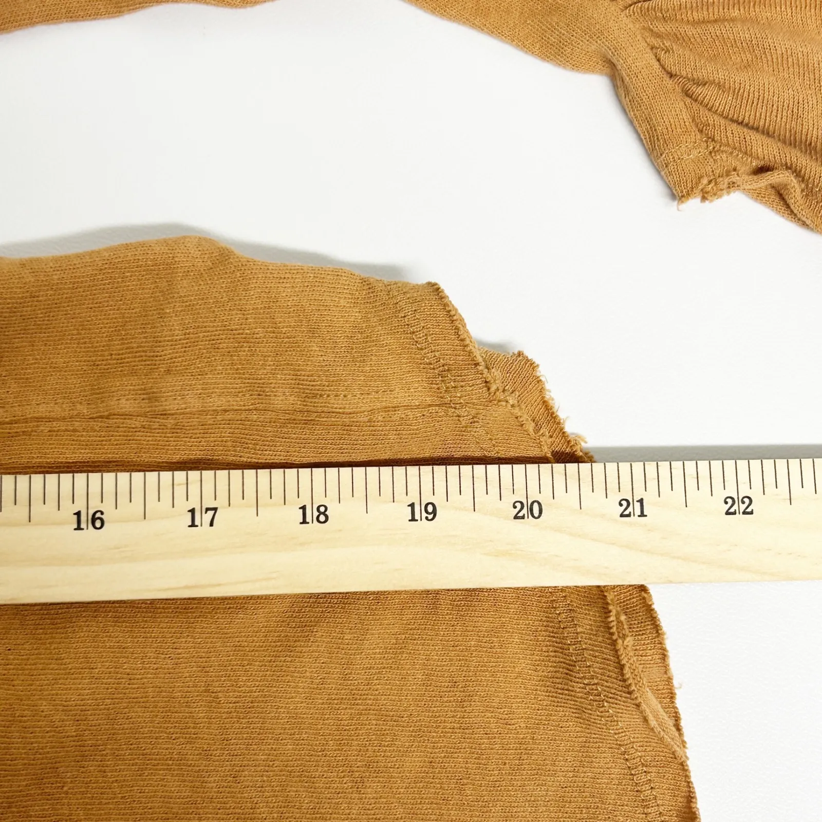 Free People We The Free Womens Lizzy Long Ruched Sleeve Top Size S Golden Nugget - Image 10