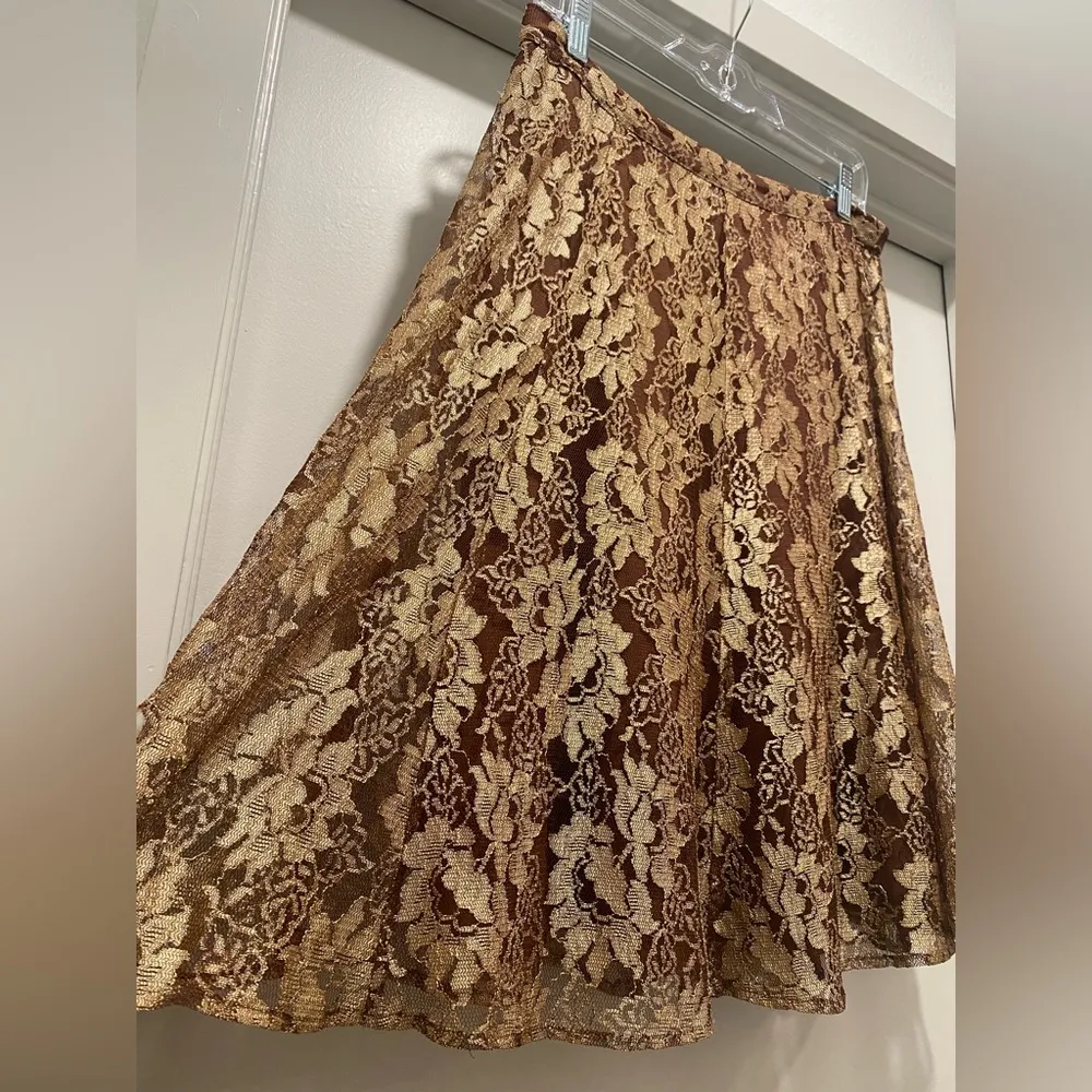 VTG 90s Sunny Taylor Brown & Tan Two - Image 2