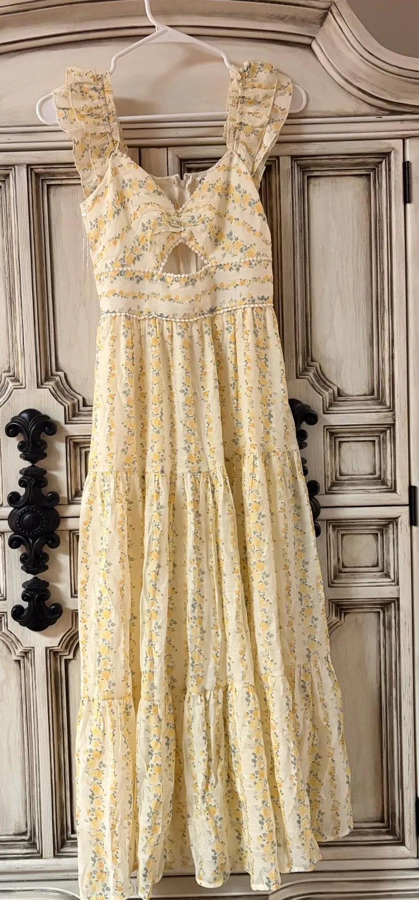 TJ Maxx Dress Floral Yellow Size XS - $25 - From Katie