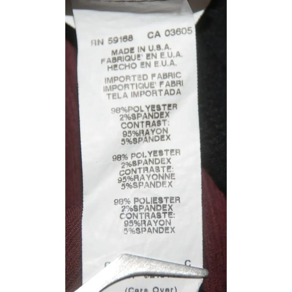 Karen Kane Women's Gray Blouse Top Plus Size 2X 3/4 Sleeve Handkerchief Hem - Image 8