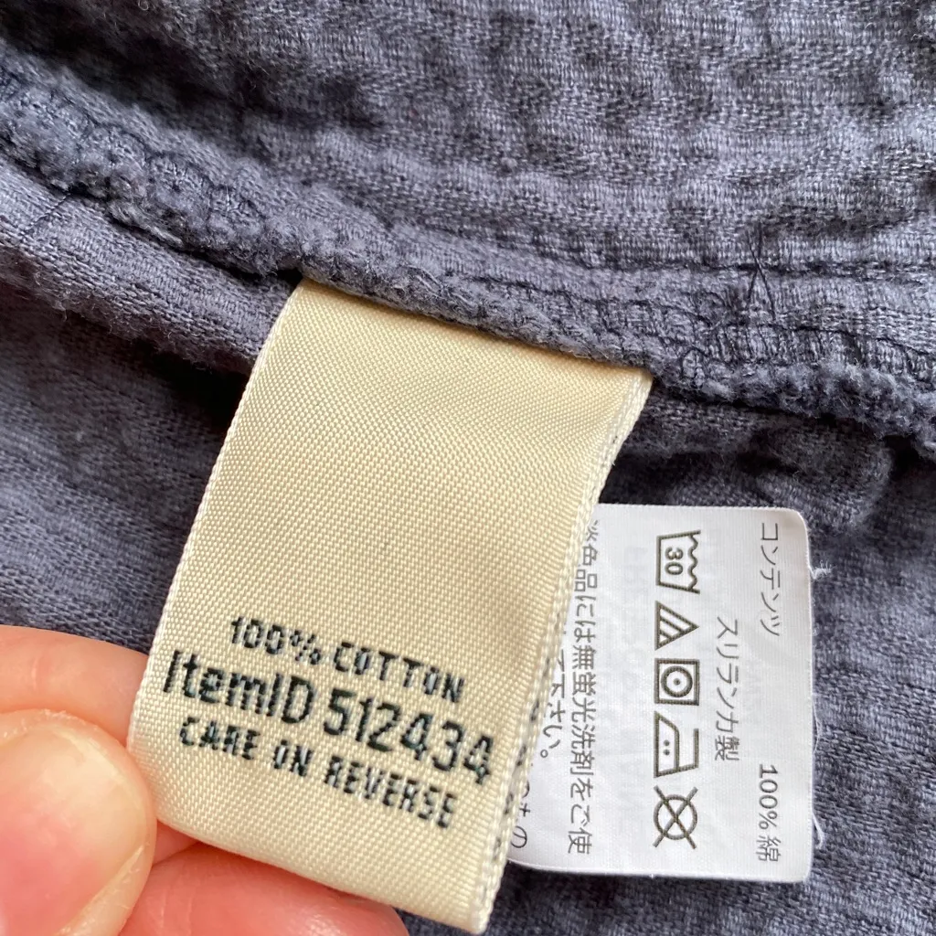 LL Bean 100% Cotton Corduroy Relaxed Shacket Button Down Shirt Blue Size undefined - Image 4