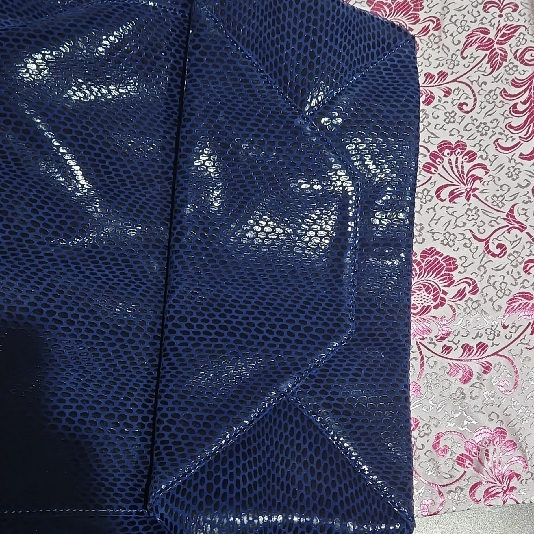 Sorial Navy Textured Backpack Blue - Image 11