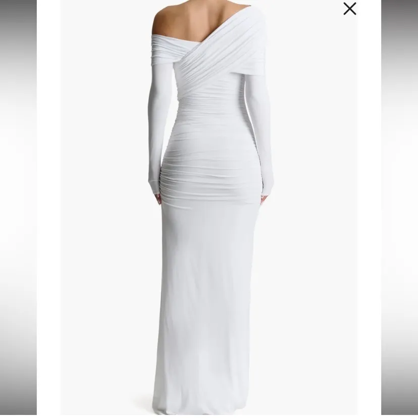 Naked Wardrobe Smooth Off the Shoulder Long Sleeve Maxi Dress NWT - Image 4