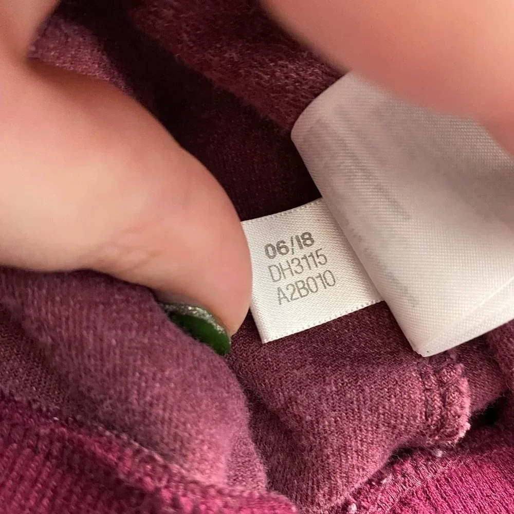 Adidas Originals Hoodie Sweatshirt Cropped Velour‎ Purple Red Size US Small - Image 12