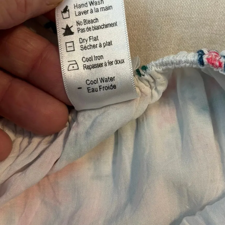 L*Space L Space Size S Floral Midi Dress Swim Cover Coverup Strappy Open Back White - Image 6