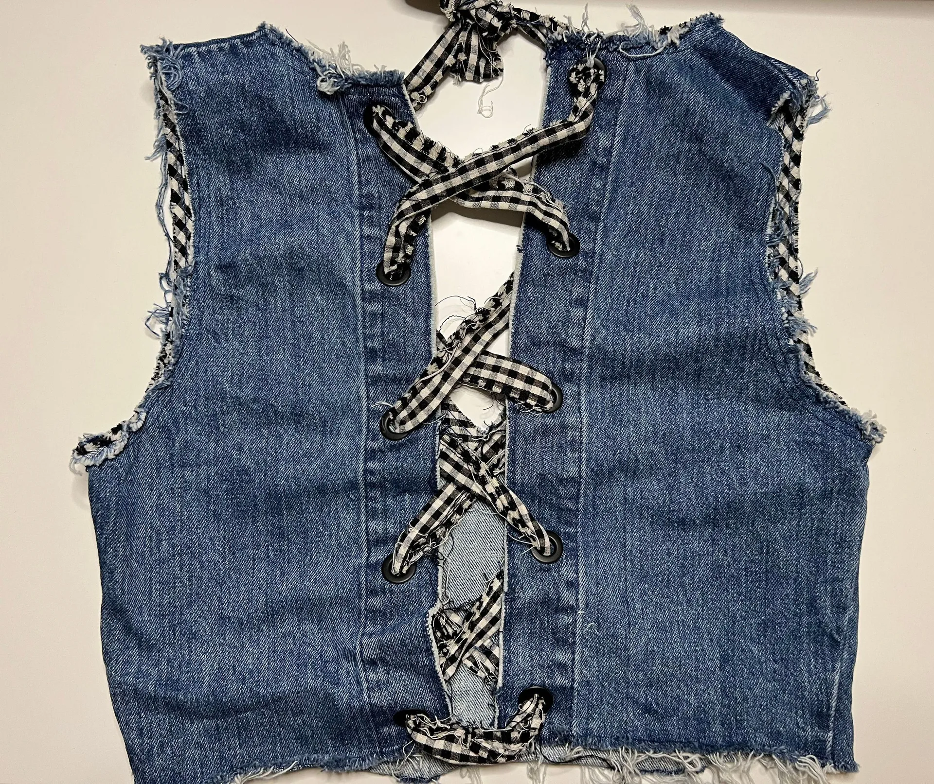 Denim Cropped Top - Image 2