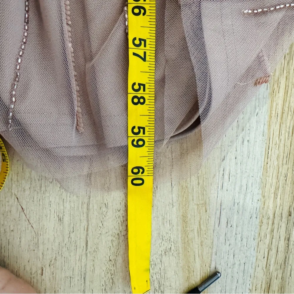 Adrianna Papell Round Neck Short  Sleeve Beaded Blouson Gown NEW - Image 8