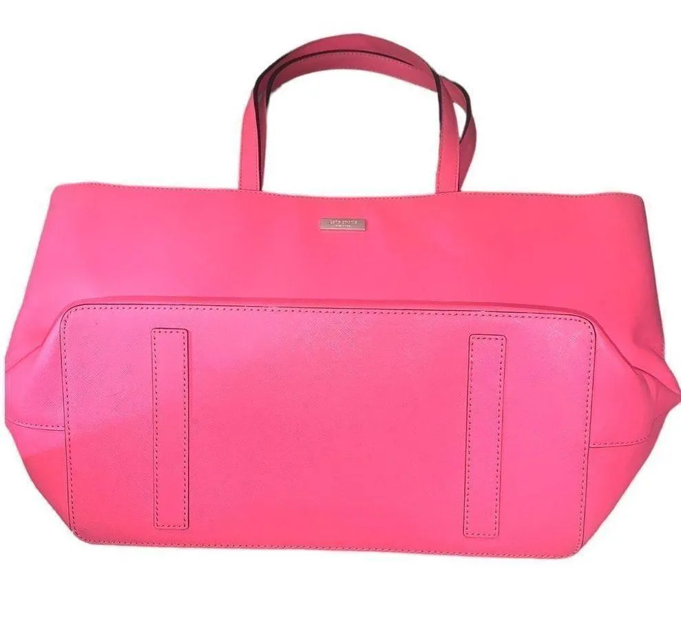 Kate Spade NY Newbury Lane Jules Pink Leather Large Tote - Image 6