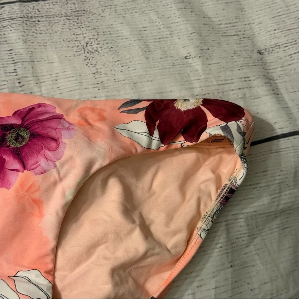 Seafolly Women's US 8 Modern Love Hipster Bikini Bottom Peach Floral - Image 5