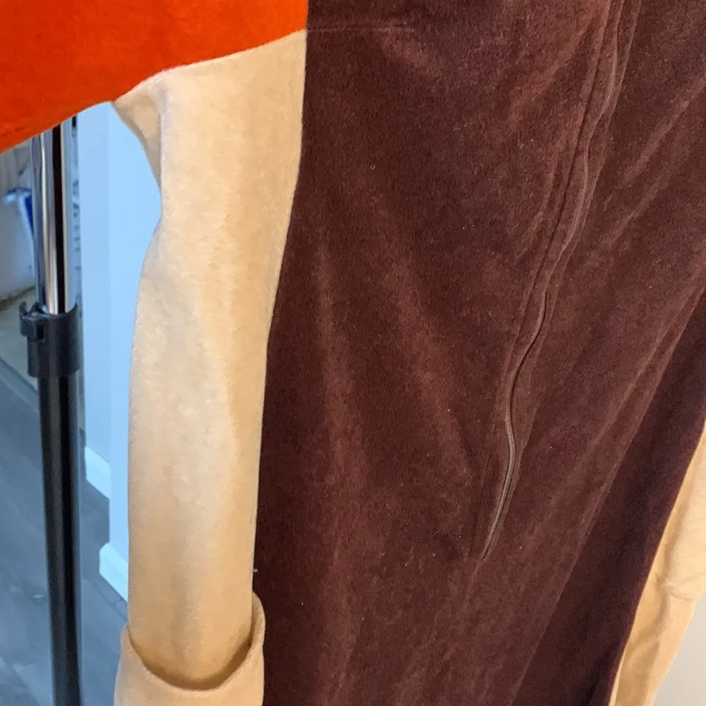 Vintage Sears Velvet Color Block Robe Half - Image 5