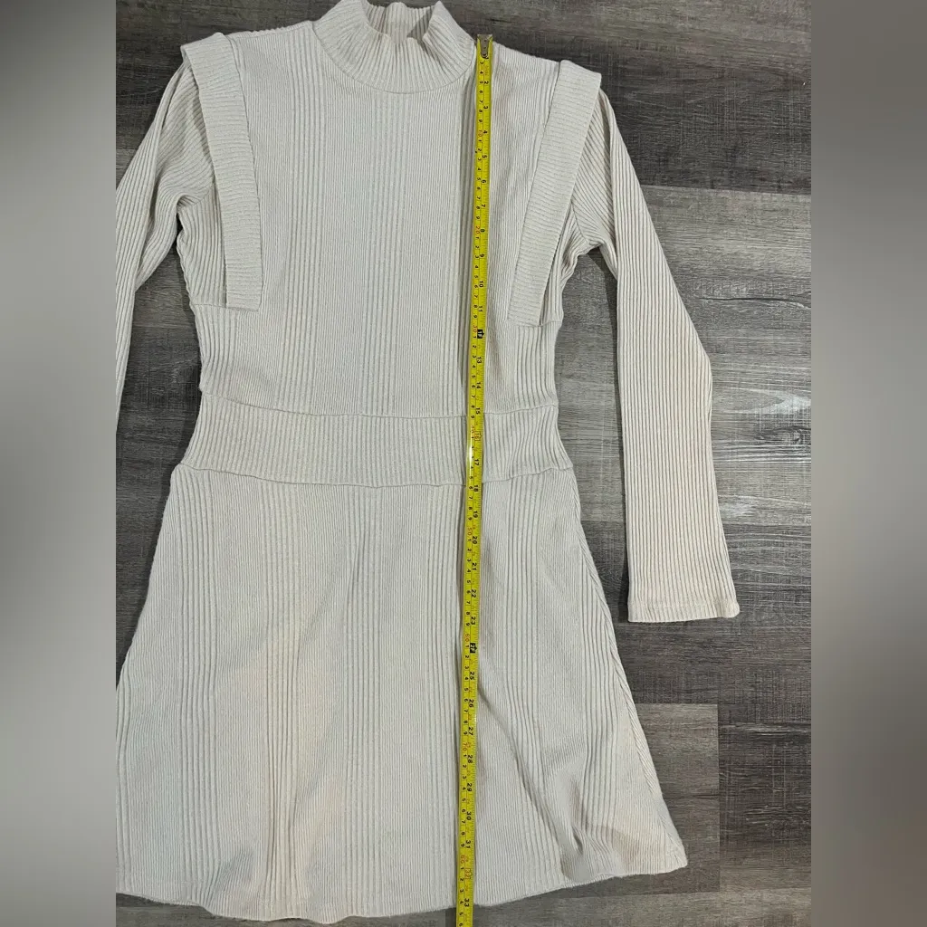 MAEVE BY ANTHROPOLOGIE Strong Shoulder Mini Sweater Dress - Image 8