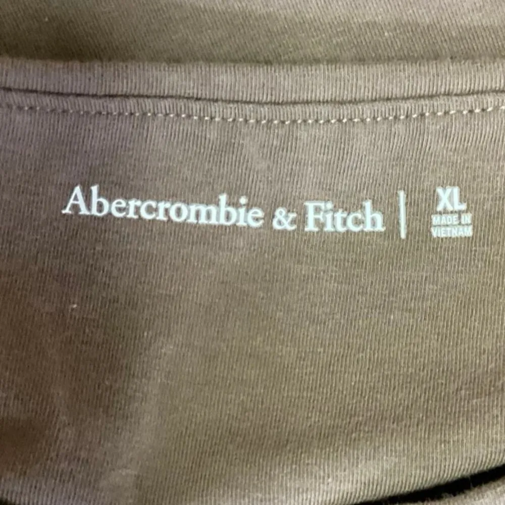 Abercrombie & Fitch Women Brown Crew Neck Short Sleeve One Piece Bodysuit Top XL - Image 3