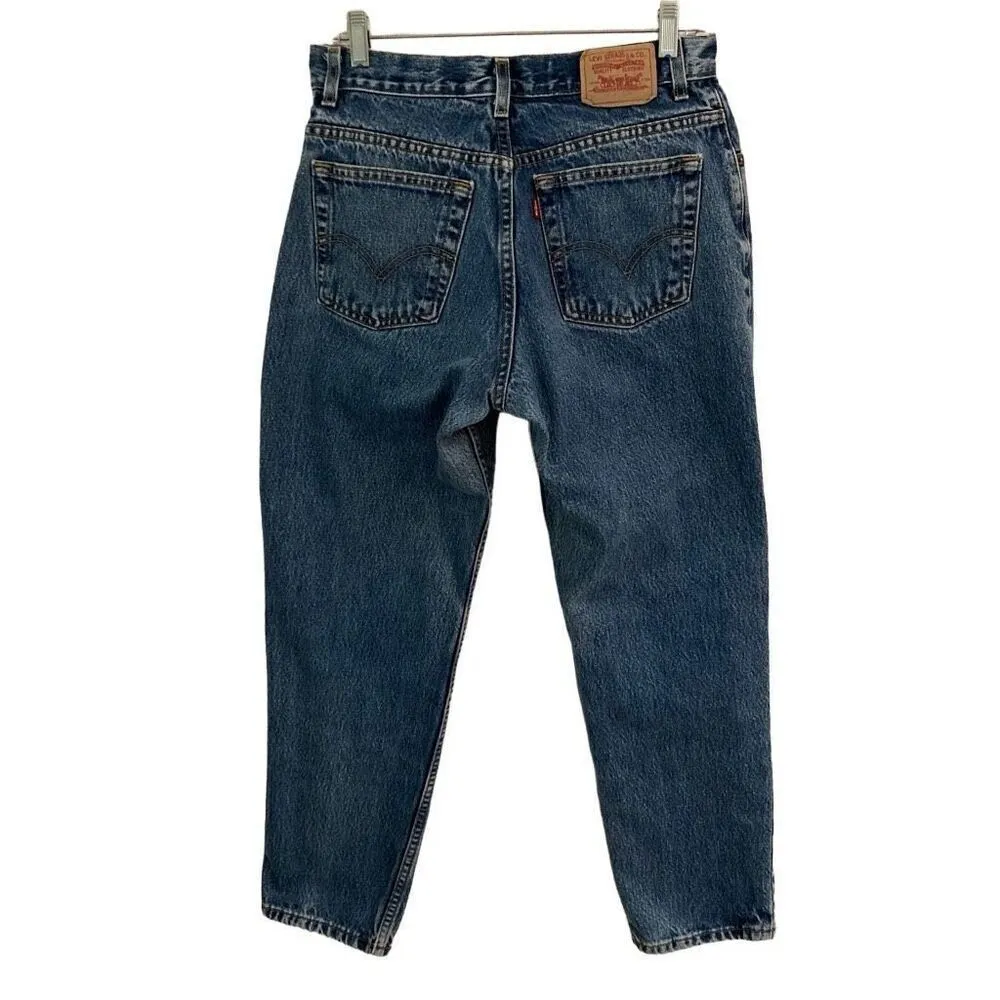 Levi’s 550 Retro Relaxed Tapered Jeans Women’s 10S Normcore Denim Blue Jeans - Image 2