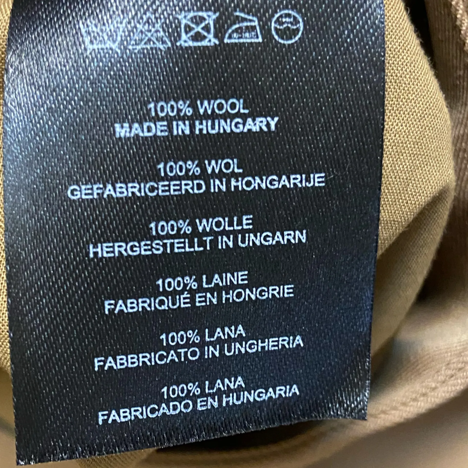 Dries Van Noten dress pants women straight leg tan wool Sz 8 NWT - Image 10