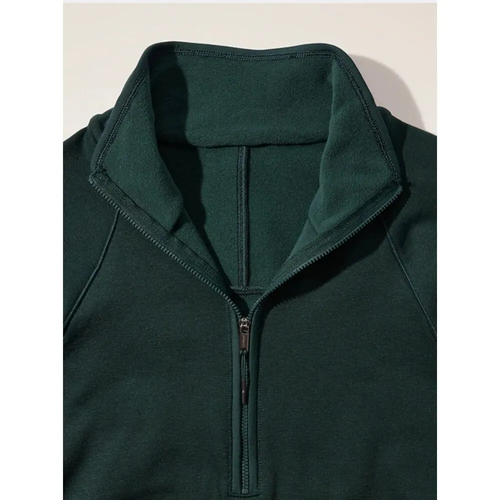 Athleta S Altitude Edge 1/2 Zip Sweatshirt Cypress Green Small - Image 4