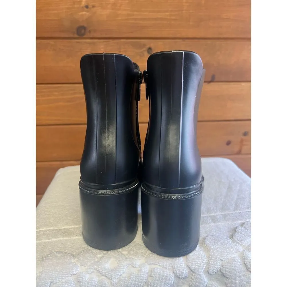 INC International Concepts Women Block Heel Chelsea Boot Eadin Size 9 Black NWO - Image 3