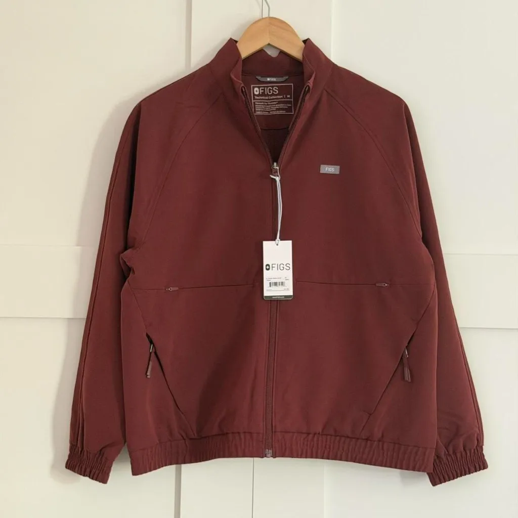 FIGS  Sydney Scrub Jacket in Walnut, Size Medium - Image 9