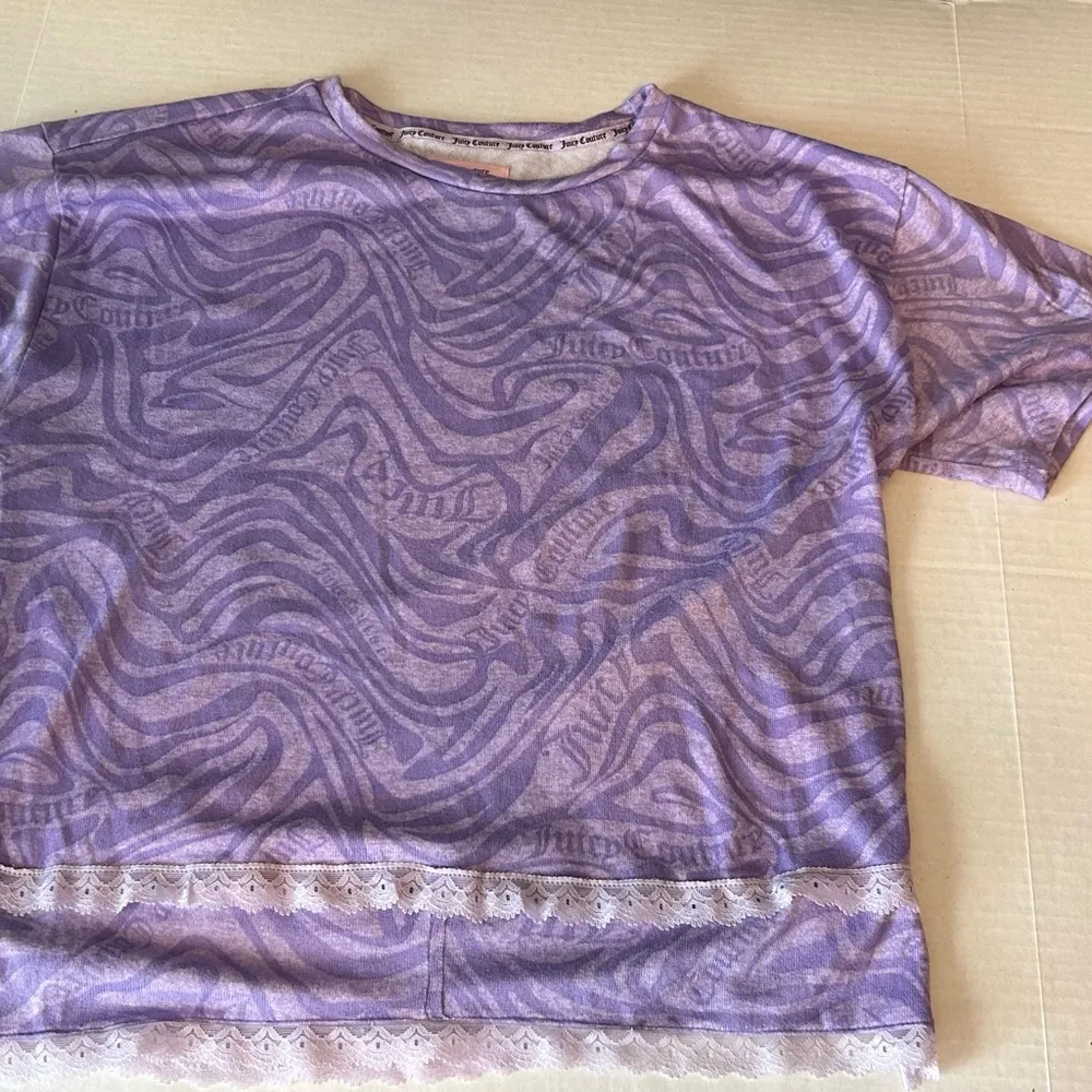 Juicy Couture 2 piece Sleep Set purple size large soft poly/spandex blen… - Image 6