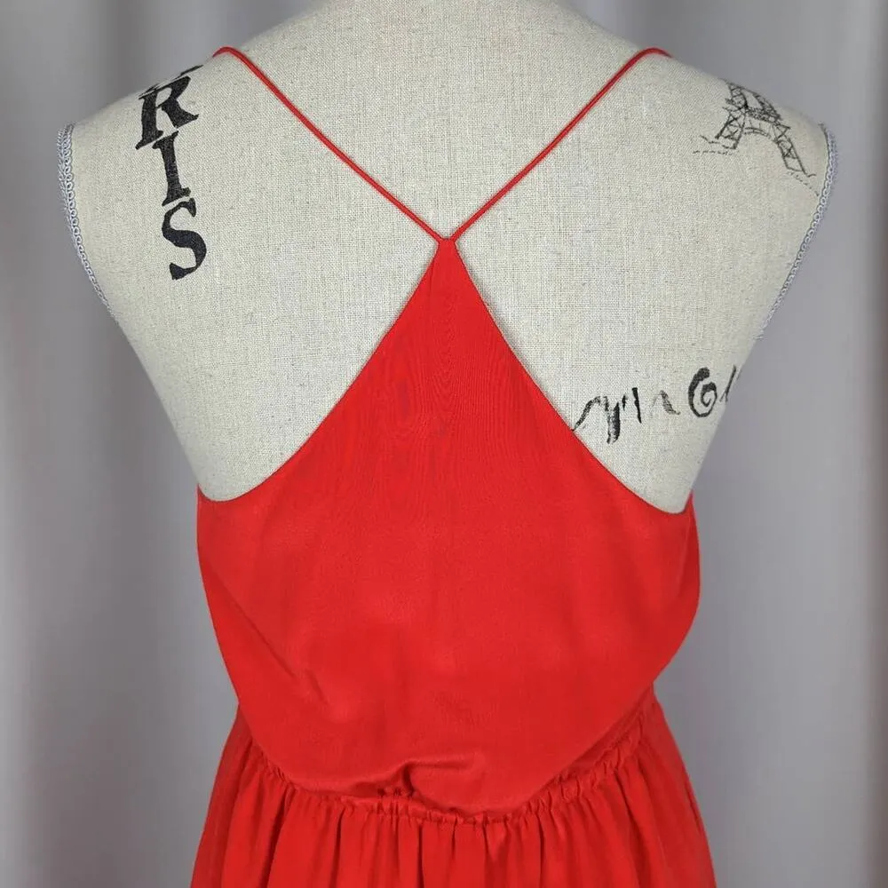 Madewell Silk Starview Cami Mini Dress Red Size 0 - Image 11