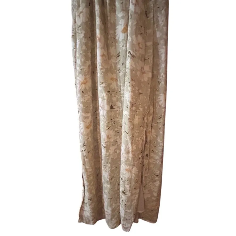 American Eagle Women's Floral Midi Slip Dress Green Size S Casual - Image 5