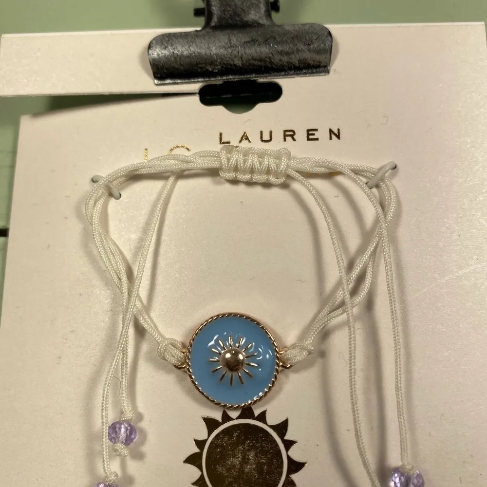 🆕 LC Lauren Conrad White & Blue Sun Bracelet - Image 5