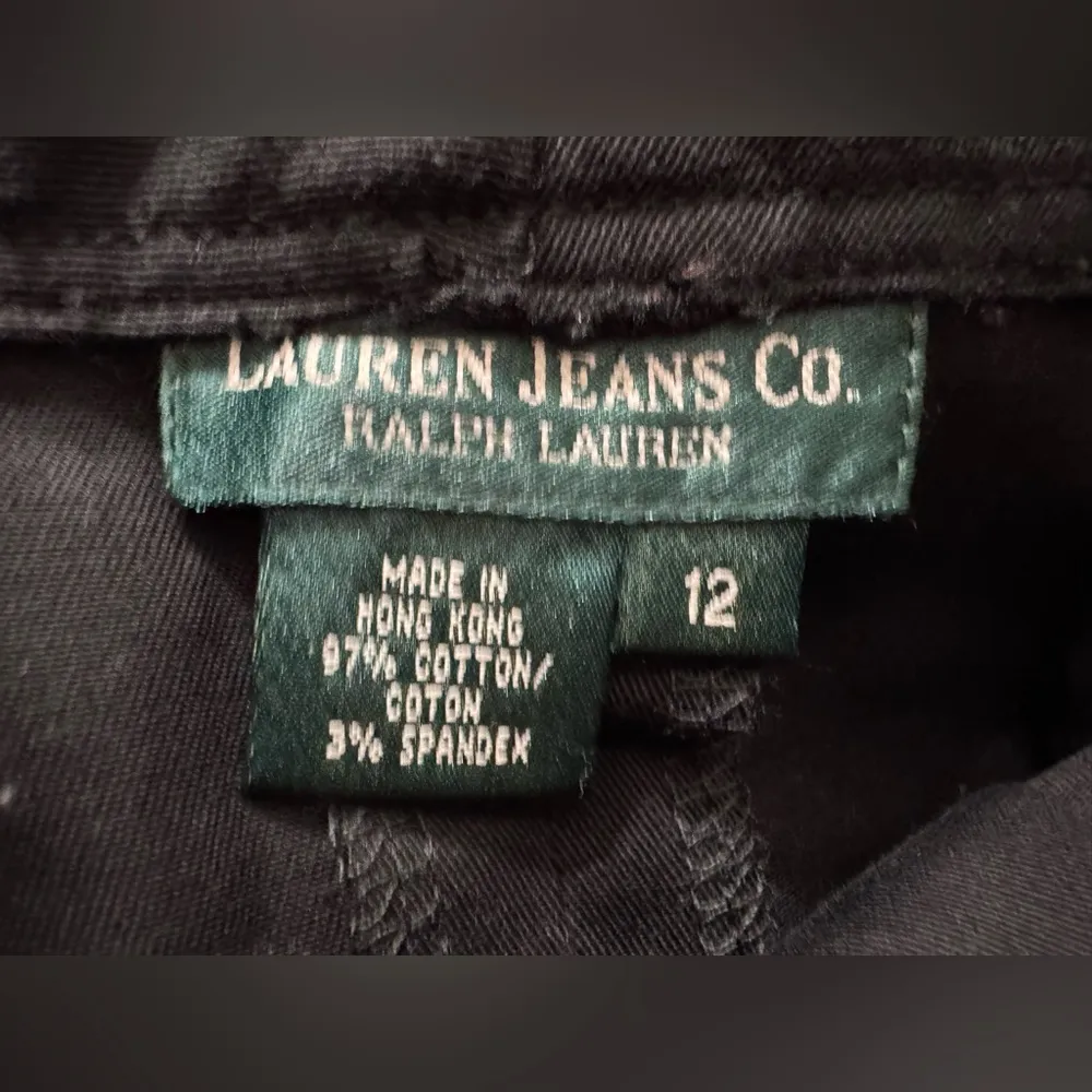 Vintage Ralph Lauren Equestrian High Waisted Skirt Black with Brown Leather 6 - Image 4