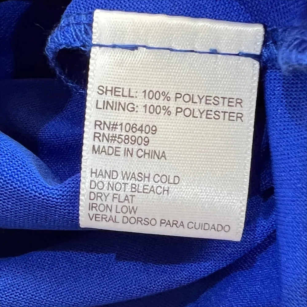 NWT GB Gianni Bini Blue Sleeveless Mini Dress With Strappy Back Size XS - Image 8