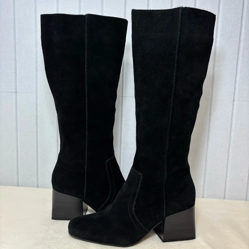 Aqua College Tori Black Cow Suede Upper Waterproof Boots Size‎ 8.5M Size 8.5 - Image 2