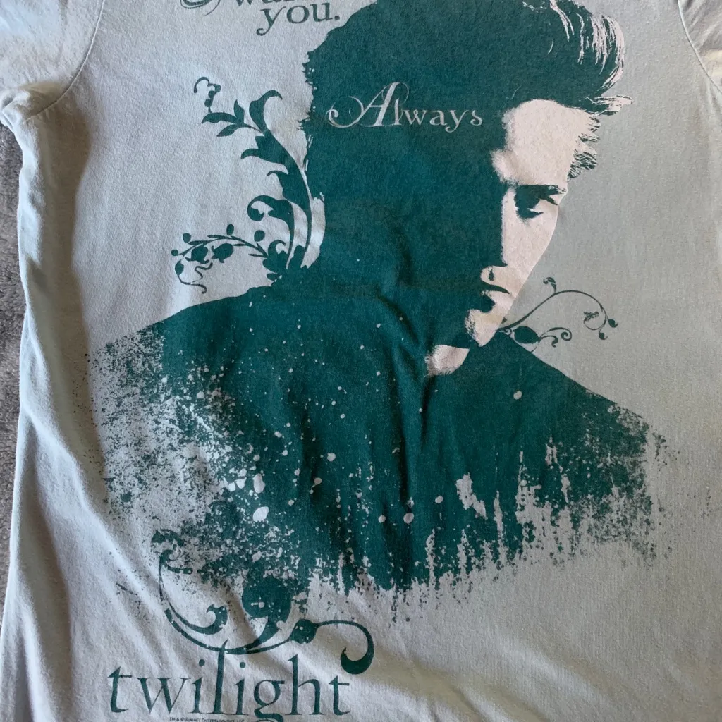 Hot Topic Tultex Girly Twilight Saga Edward Cullen T Shit I Want You Always - Image 7
