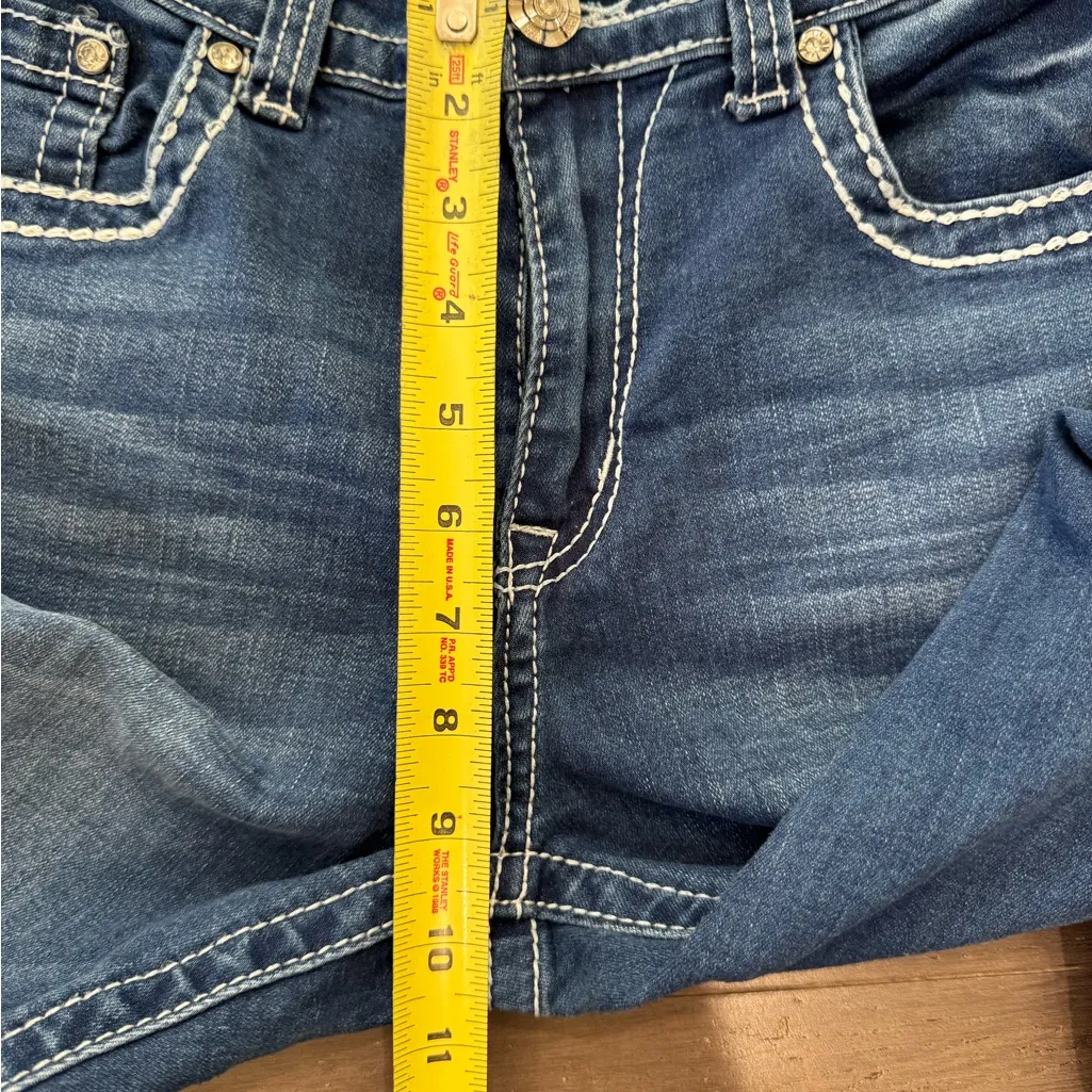 Ya Los Angeles Blue Boot Cut Jeans western Y2k sz 9/10 - Image 10