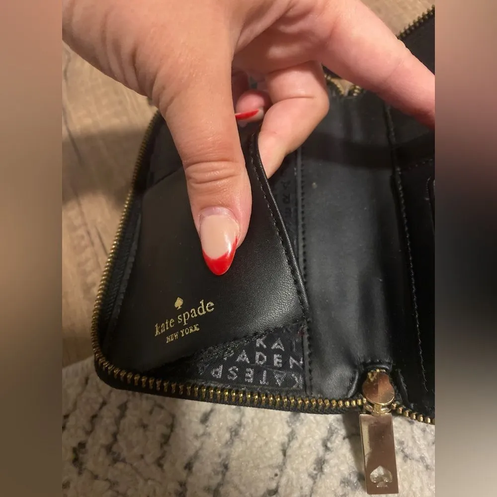Kate Spade  Black Snakeskin Wallet/Wristlet EUC - Image 6