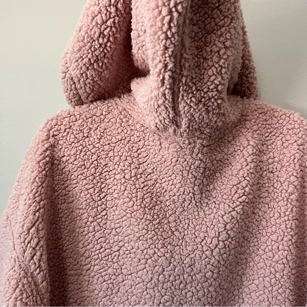 Love Tree Cozy Pink Sherpa Quarter Zip Hoodie Size XL - Image 8