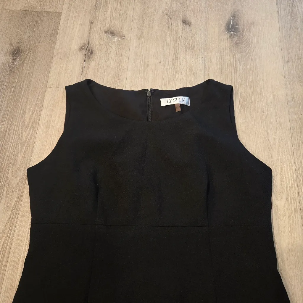 Kasper Black Sleeveless Knee Length Dress Womens Sz 12 - Image 2