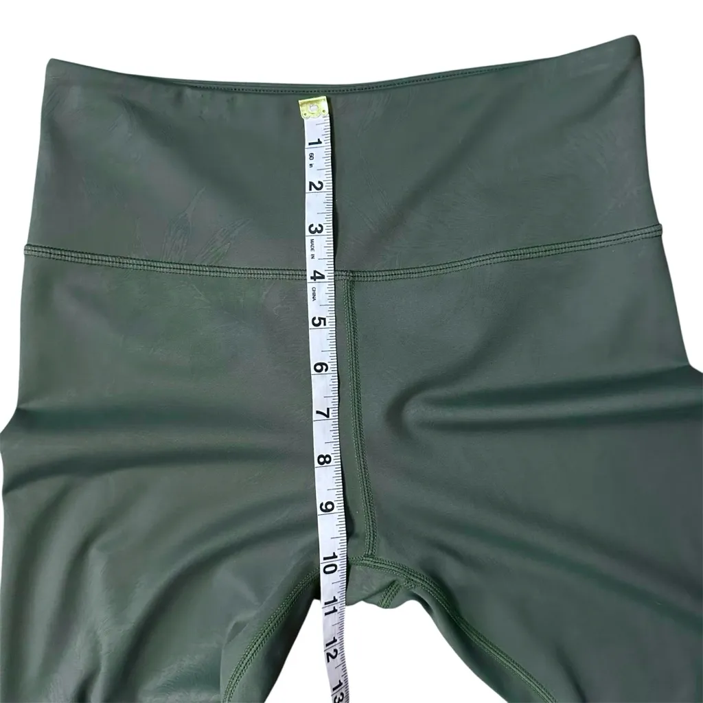 ZYIA Active Forest Foliage Light n Tight High Rise Leggings Olive Green Sz 6 - Image 6