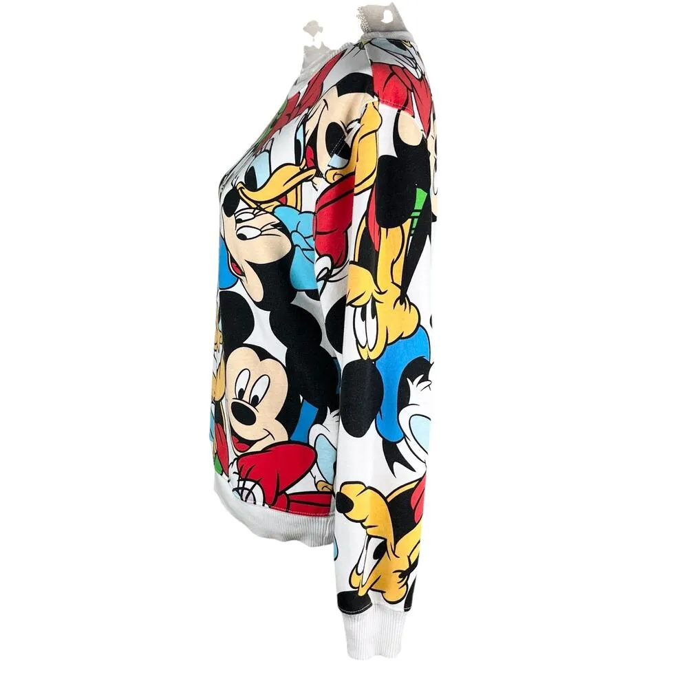 Disney Mickey Mouse & Friends Sweatshirt Medium Crewneck Pullover - Image 5