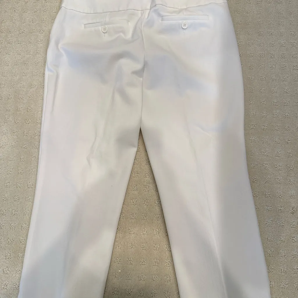 Express Editor White Capri Pants Women’s Size 6 - Image 4