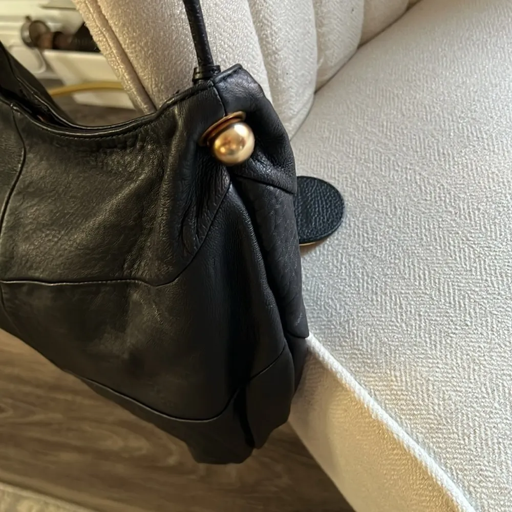 See by Chloe Black Shoulder Bag Women’s Leather Hobo Purse with Braided Handle - Image 9