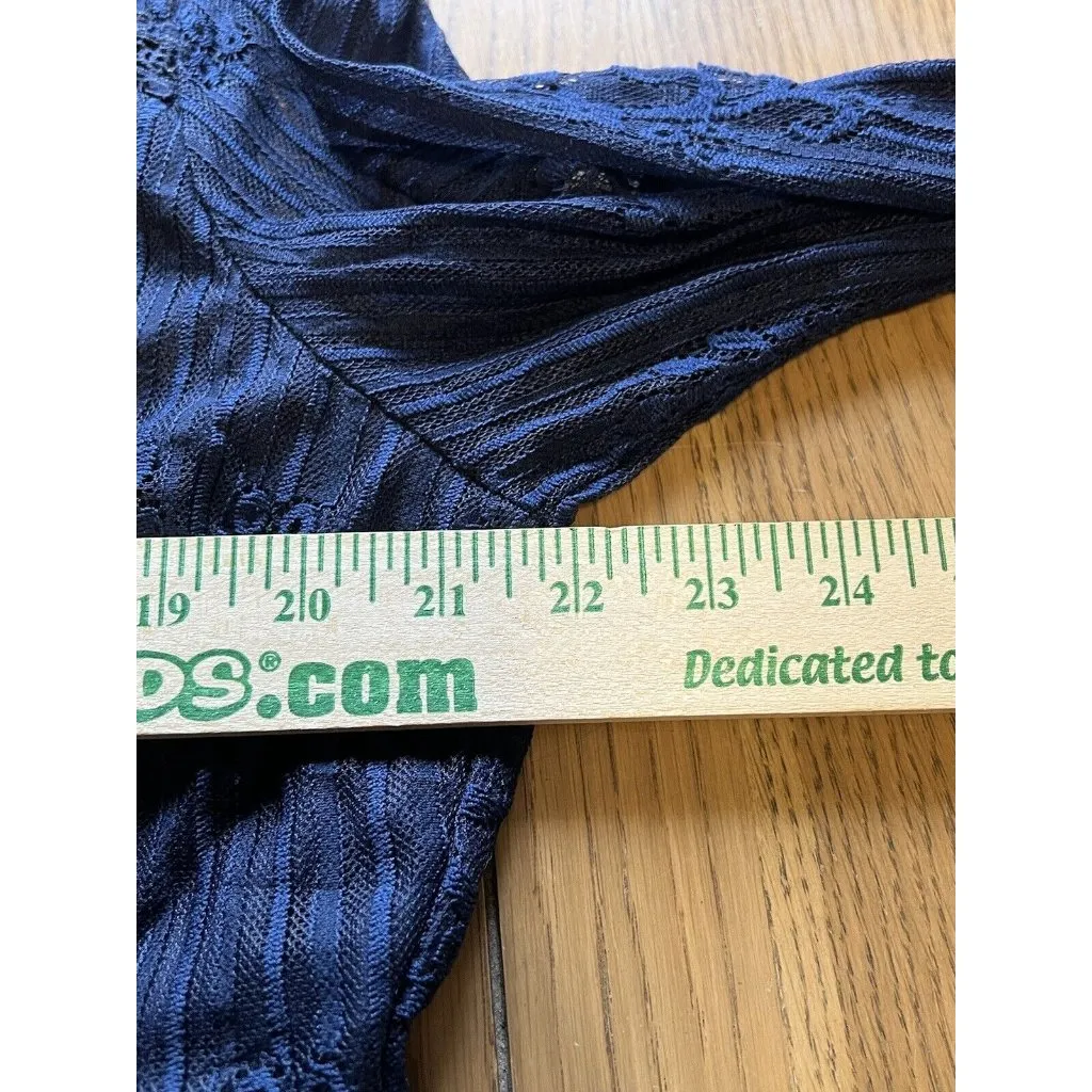 SUZANNE BETRO Navy Blue Lace Bodice Pleated Dress Women's Size XL - NWT $100‎ - Image 14