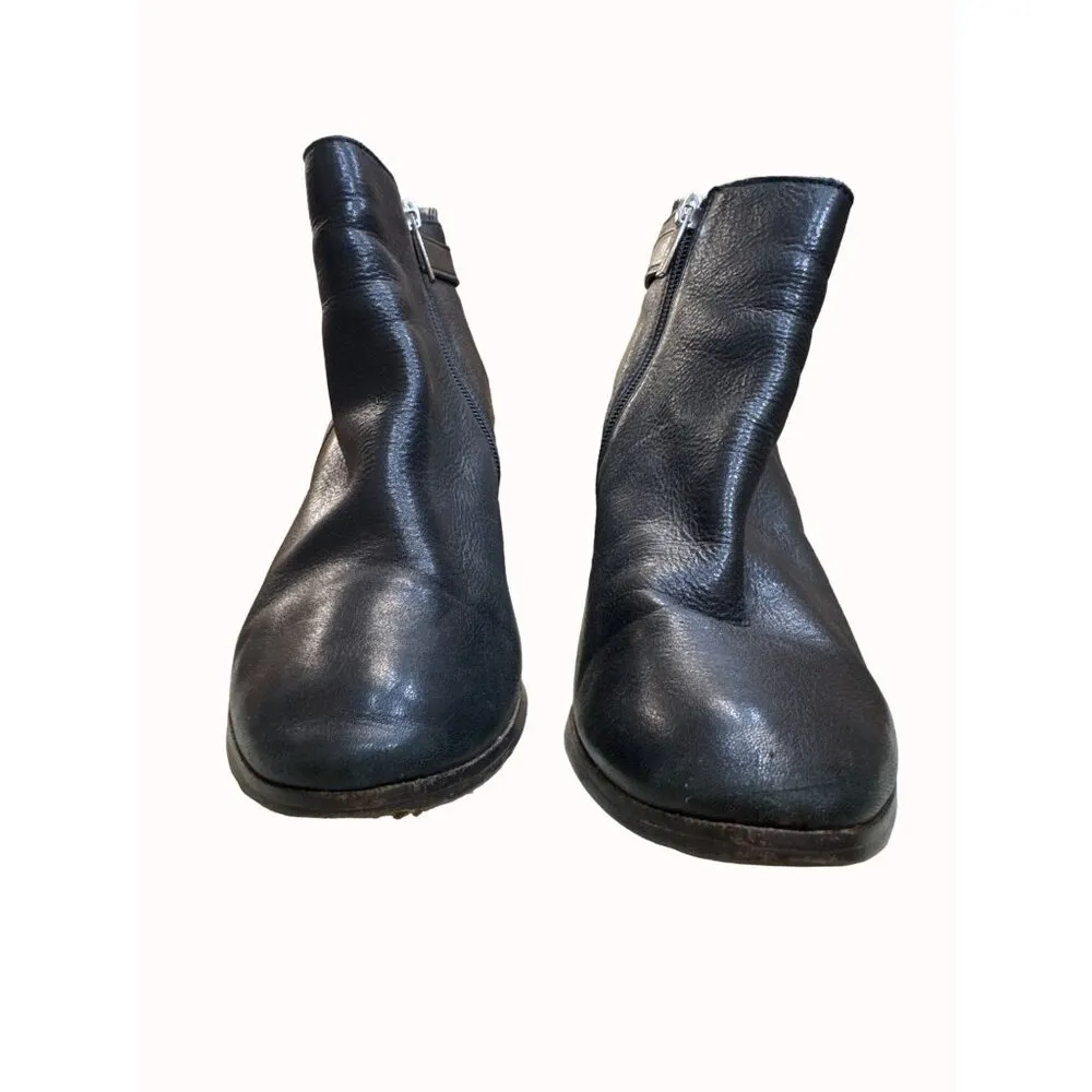 Coach New York women’s black leather heeled ankle boots shoes 9.5B SKU 5419 Size undefined - Image 6