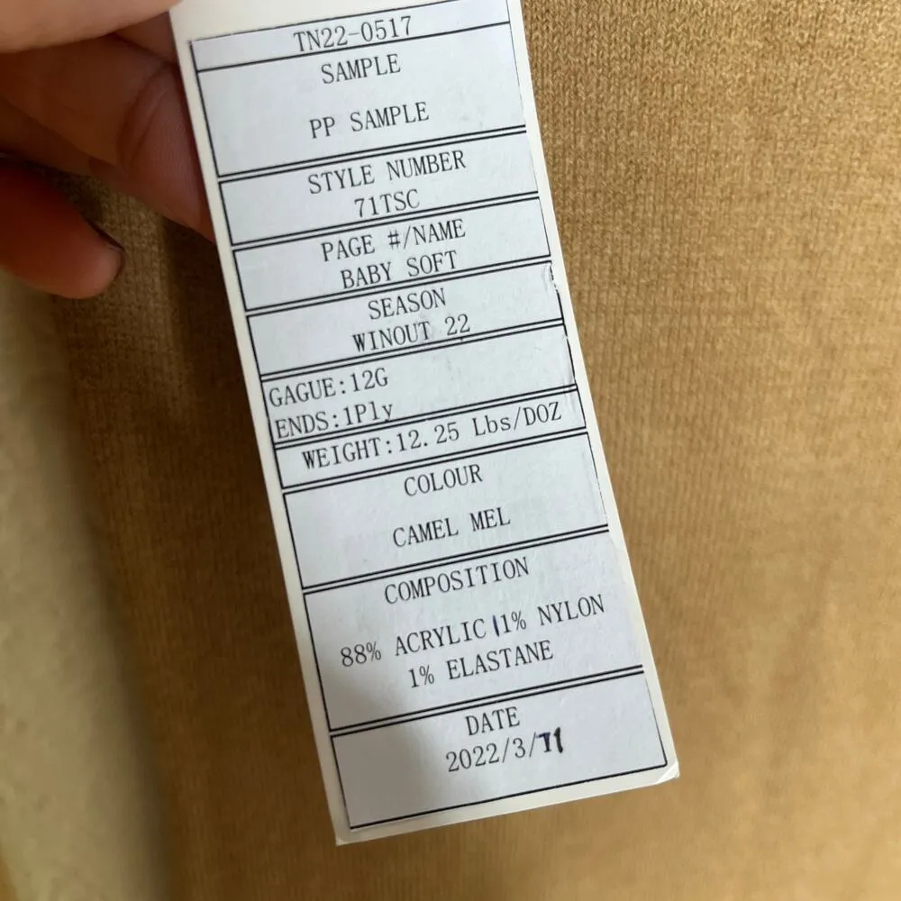 French Connection Women's Tan Cowl Neck Bodycon Sweater Midi Dress Small NWT - Image 4