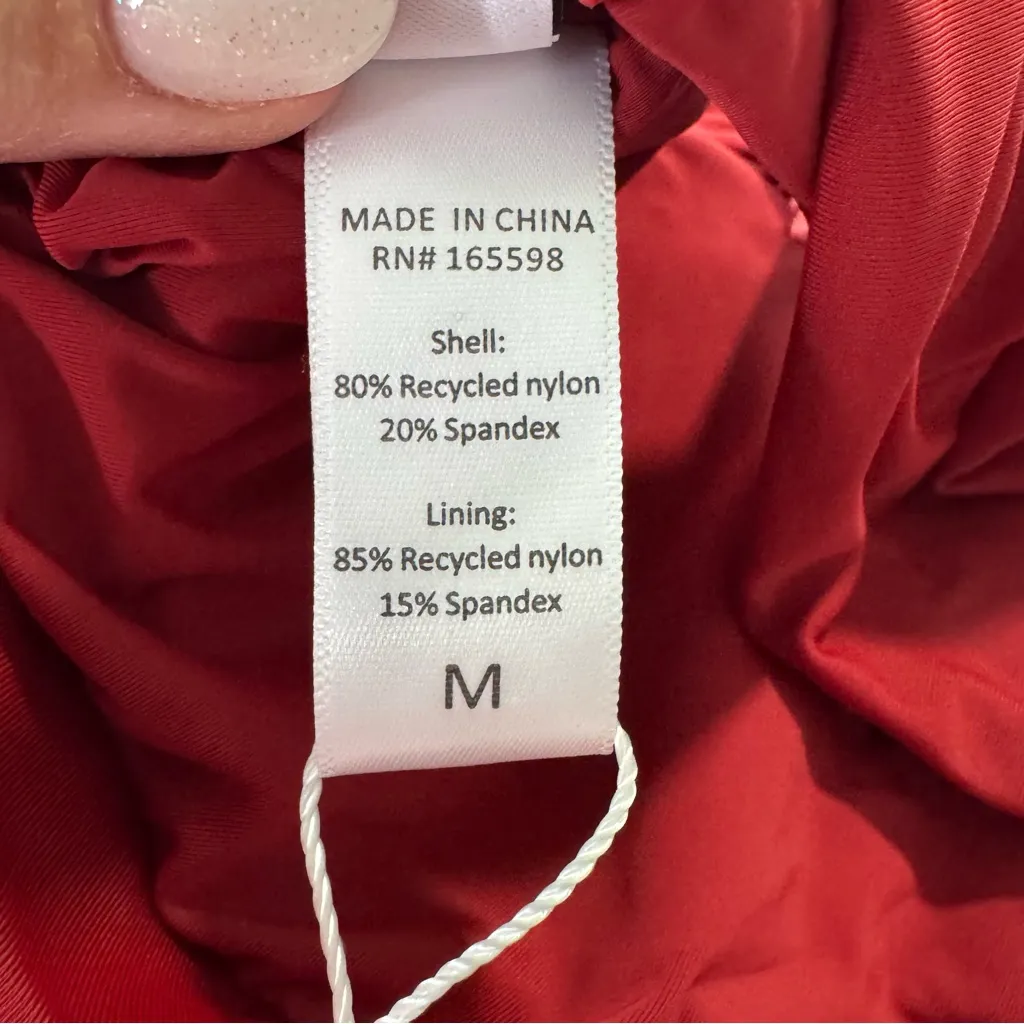 Andie Swim the Mandalay Top NWT size Medium‎ in Crimson Tie Shoulder Bikini Top - Image 9