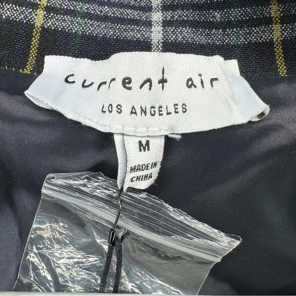 Current Air Plaid Double Breasted Coat Medium - Image 11