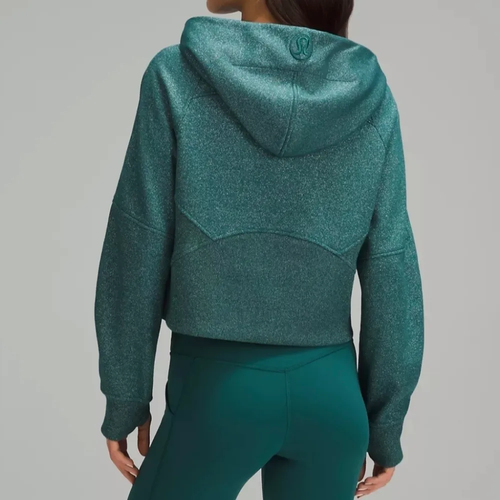 Lululemon storm teal/silver scuba oversized half zipped hoodie spark size XS/S - Image 5